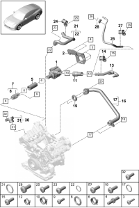 9A712107510-Coolant pipe Deprecated parts