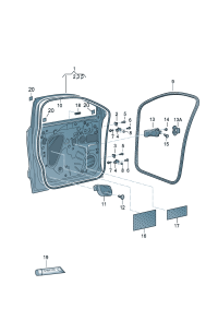 2GG837911-Seal, door, outer Cooperate as needed:  D-14.02.2022