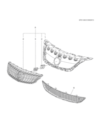 13294761-Kit, fr. grille repair (incl 1-4)