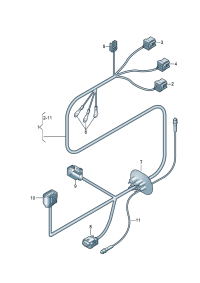 4F0971109CD-Engine room Wire sub-assy  D-31.07.2006 -30.07.2007