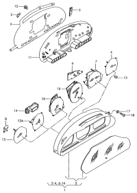5X0920823P-CLUSTER ASSY-INSTRUMENT