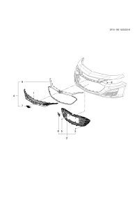 84347985-Insert (surround chrome) (4 of the parts)