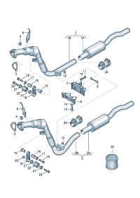 4E0253209P-Muffler f For w/belt extension The model of   F 4E-4-019 001 *
