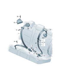 3CC857739B-S/belt lock assy