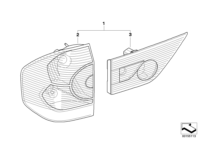 63210395810-REAR LEFT LAMP ON THE WING