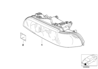 63126902425-Headlamp white, lh