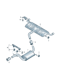 1K0253209CR-Muffler f