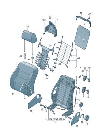 6R3881046AM-Mount assy., back  Porsche panamera: