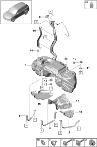 95820106000-Tank, fuel Included Filler neck Deprecated parts