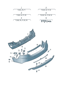 4G8807067S-Plate, bumper Porsche panamera: Pay attention to the repair guide- Paint
