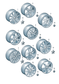 4H0601025BT-Wheel rim-aluminium alloy  Colour code: