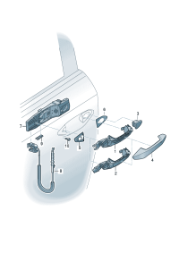 8YG839240-Cover, door handle