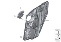 51357498157-Rail frame rr door lh