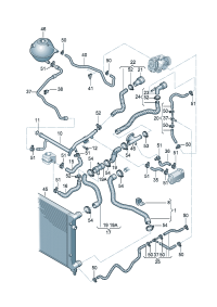 180121051-Coolant hose Coolant adjuster Cooler