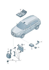 8E0909511A-Opener, garage door Cont unit  F  4L-8-150 000