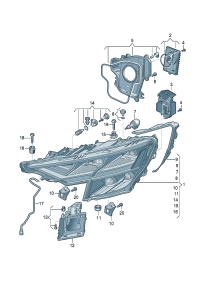 4M8941774B-LED HEADLIGHT/718 BOXTER