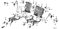 82680TLYH01-Striker assy. l. Seat assy