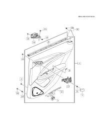 26306675-Garnish assy-rr dr (incl. 3-5,8, 17)