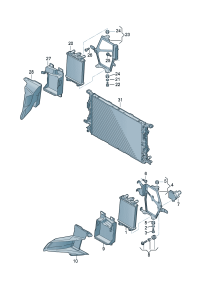 4H0121239D-Coolant cooler assy Bracket
