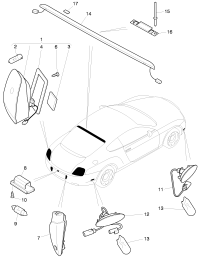 3W8945095AK-Rear light