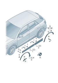 81D853717A-WHEEL CAP-AUDI-Q7/TOUAREG