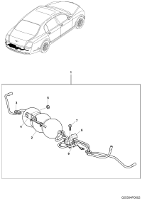 3W5253674C-Vacuum tank Muffler & rr Damper assy-exhaust D-31.01.2005