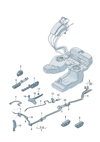 7L0201080BK-Tube assy-fuel Inlet and return lines, Pair