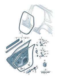 8V4833051B-Door assy-rr, lh Location for common use:  D-06.01.2014
