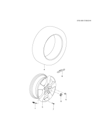 90923630-Wheel, front, rear