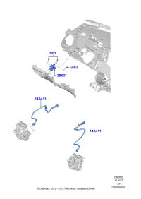 DG9Z14A411A-Wiring assy,????????, Mldg assy-rh