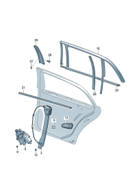 18G839461D-Window regulator without m