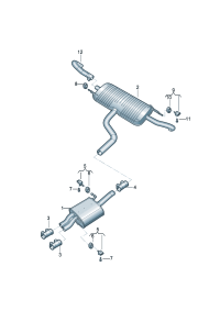 3CC253609F-Muffler assy-rr D-01.01.2020