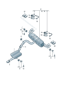 8V5253609K-Muffler & rr Damper assy-exhaust  D  -08.01.2018