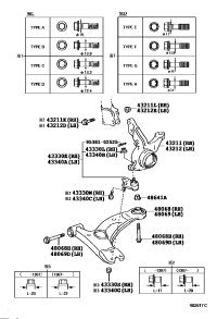 4321212440-KNUCKLE, STEERING, LH