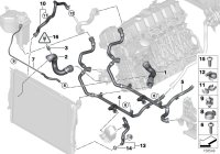 17127531581-COOLANT HOSE/E82/88/90/91/X1