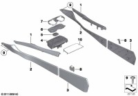 51169171230-Finisher-center console rh