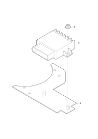 330959800-Control unit, for center door lock, with radio: