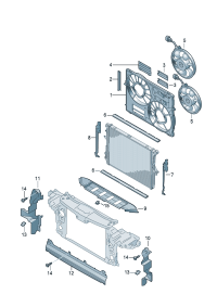 4L0121283-PORSCHE CAYENNEAIR DUCT CENTRE