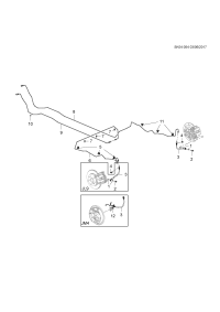 26201714-Tube (incl 5, 7), rr. brake