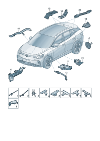 1EA971615S-Duct-cable Steering column