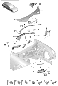 9A781951000-Channel, drain Dash panel