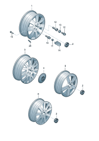 867601173-Cap, wheel bolt