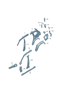 3CN810890-FOOTREST ASSY