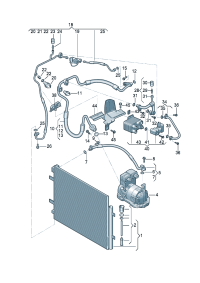 1ED816721-Coolant hose Compressor-refrigerant Condenser)