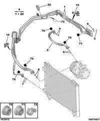 9803847680-Pipe, air conditioner refrigerating