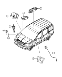 68110874AA-SWITCH 1/4 VENT WINDOW [JKG] LHD