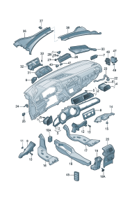 5NG819703-AIR VENT/AUDI Q7/2007-2015