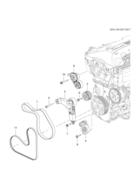 12678600-Belt, accessory drive sub