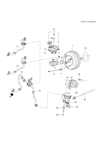9061792-Pipe, parking brake booster vacuum