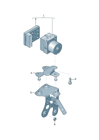 1KD614117B-Unit assy-ABS